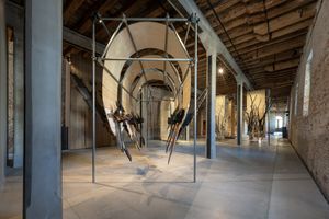 Exhibition view: Luciana Lamothe, _Ojala se derrumben las puertas_, Argentina Pavilion, The 60th International Art Exhibition, La Biennale di Venezia, Venice (20 April–24 November 2024). Courtesy La Biennale di Venezia. Photo: Andrea Avezzù.